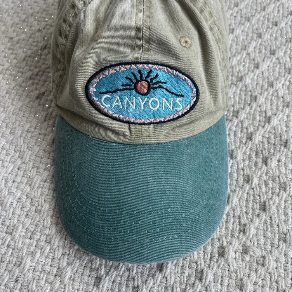 Canyons Retro 90s Y2k Cotton Strapback Baseball Hat Cap Adjustable